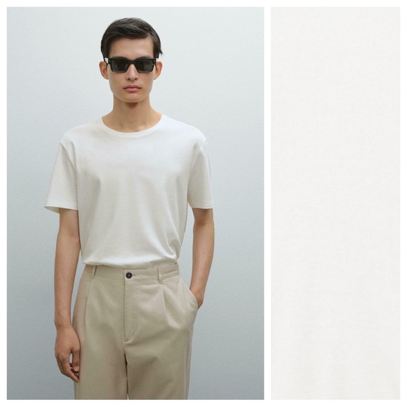 Massimo Dutti Limited Edition Cream Silk/Linen Blend Knitted